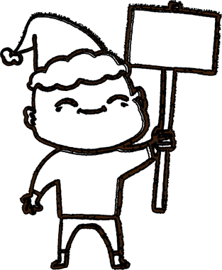 Noel Adamı Kömürü Bir insan tarafından çizilen simge