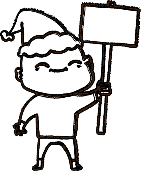 Noel Adamı Kömürü Bir insan tarafından çizilen simge