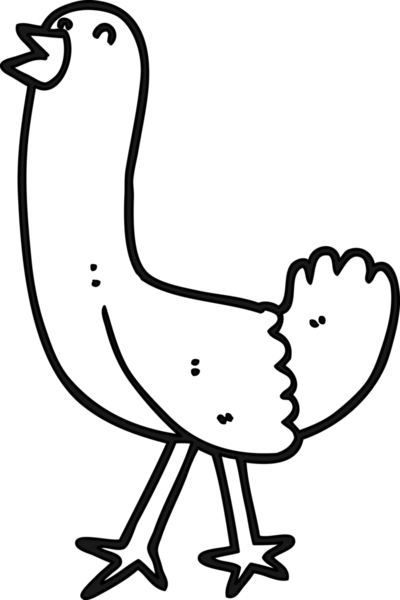 bir insan tarafından çizilmiş karikatür kuş simgesi