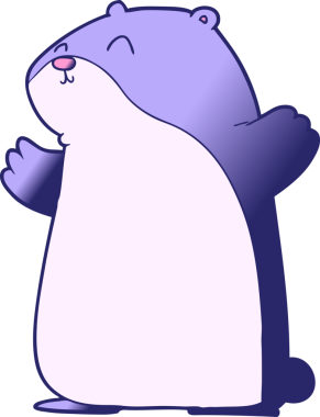 Parlak neon renkli şirin porsuk.