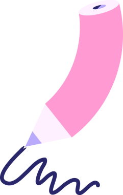 Kalem yazımı parlak neon renginde