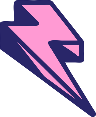 parlak neon renginde geleneksel ışıklandırma sürgüsü şeklinde dövme