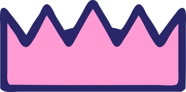 parlak neon renginde geleneksel taç dövmesi