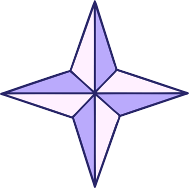 Parlak neon renkli bir yıldızın ikonik dövme şekli