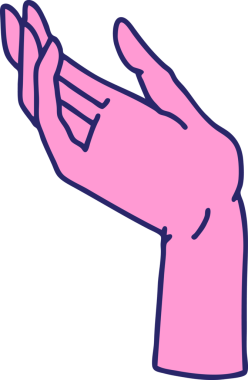 Parlak neon rengi ile elini aç