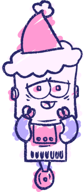 Neşeli Robot Tebeşiri Parlak neon rengi çiziyor