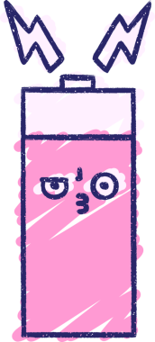 Pil Tebeşiri Parlak neon rengi çiziyor