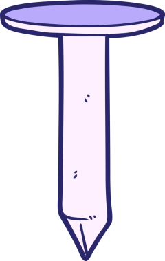 parlak neon renkli çizgi film çivisi