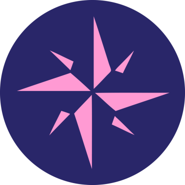 Parlak neon renkli bir yıldızın ikonik dövme şekli