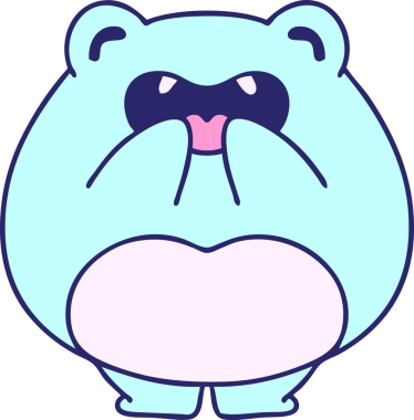 parlak neon renkli gülen kurbağa çizgi filmi