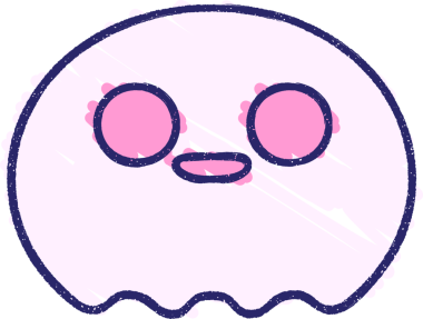 Sevimli Hayalet Tebeşiri Parlak neon rengi çiziyor