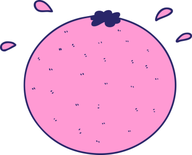 parlak neon renkli turuncu çizgi film