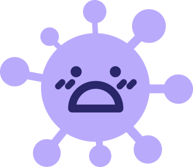 Parlak neon renkli şok virüsü