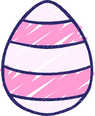 Paskalya Yumurtası Tebeşiri Parlak neon rengi çiziyor