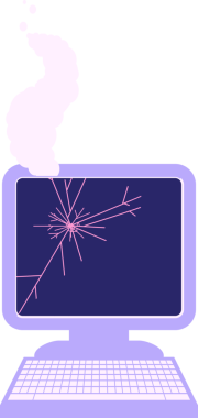 Parlak neon renkli bilgisayar grafik çizimi simgesi