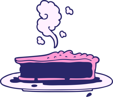 parlak neon renkli böğürtlenli turta