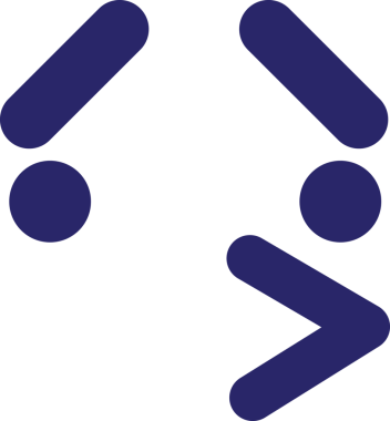 Parlak neon renkli basit endişeli kuş yüzü simgesi