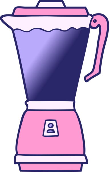 parlak neon renkli çizgi film yiyecek işlemcisi