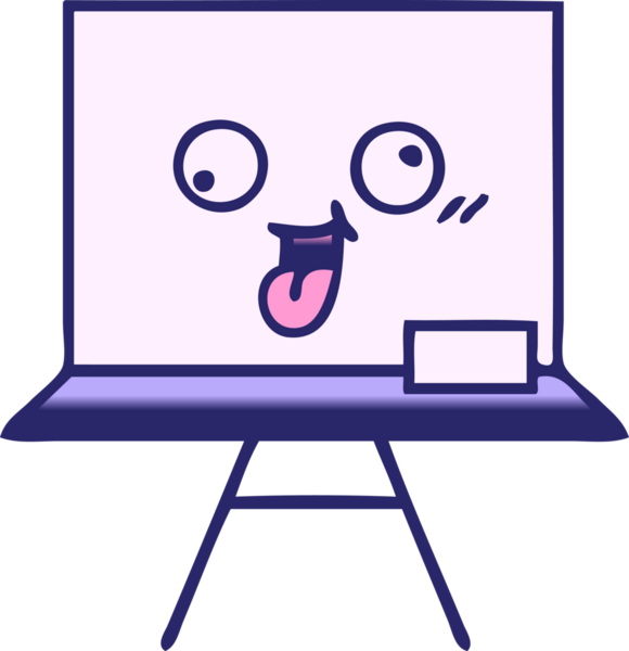 parlak neon renkli beyaz bir panonun gölgelendirilmiş çizgi filmi