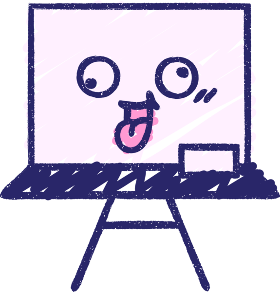 Beyaz Tahta Tebeşir Parlak neon rengi çiziyor