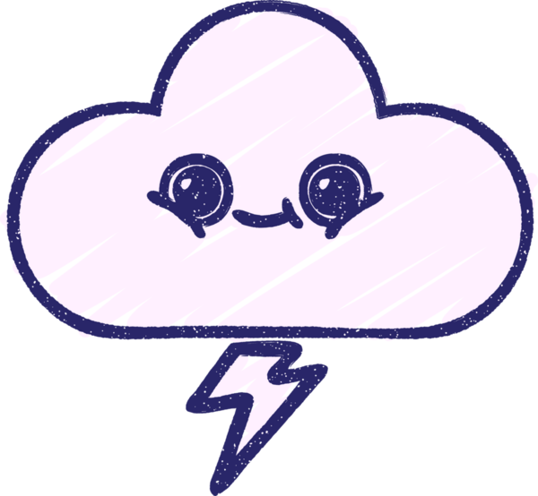 Gökgürültüsü Bulutu Tebeşiri Parlak neon rengi çiziyor