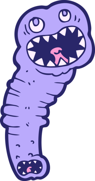 parlak neon renkli karikatür sülüğü