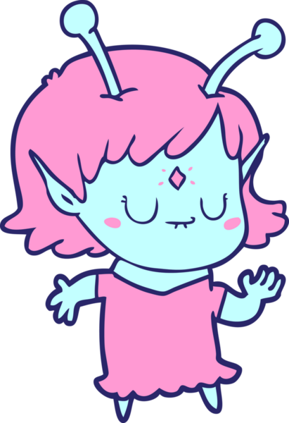 parlak neon renginde dans eden uzaylı kız