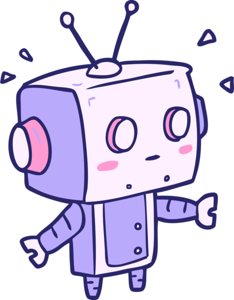 Parlak neon renkli sevimli çizgi film sürpriz robotu