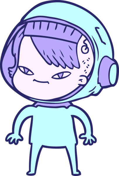 Parlak neon renkli astronot kadın.