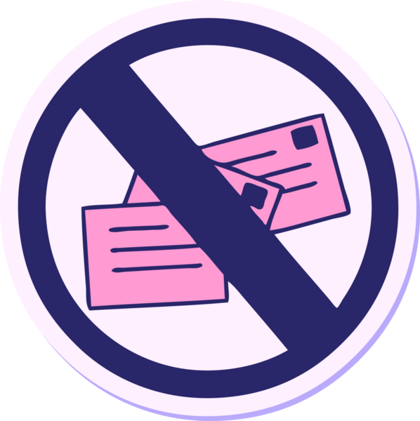 Sevimli bir çizgi filmin çıkartması. Parlak neon renkli bir işaret yok.