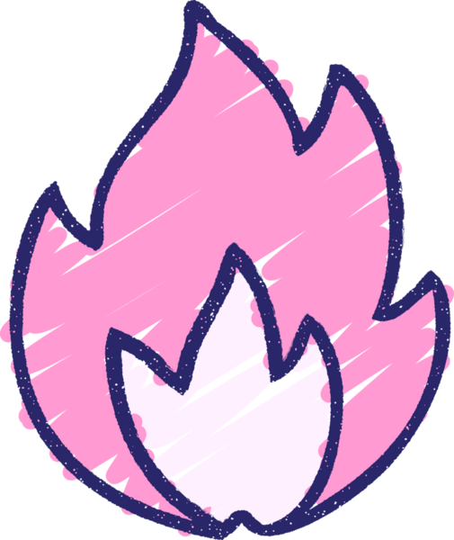 Parlak neon rengi çizen Alev Tebeşiri