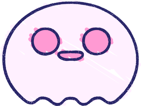 Sevimli Hayalet Tebeşiri Parlak neon rengi çiziyor