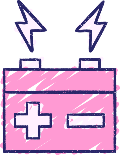 Pil Tebeşiri Parlak neon rengi çiziyor