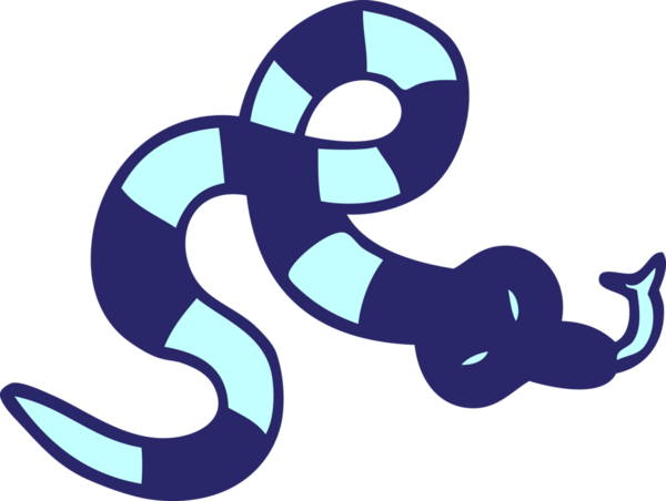 Çizgi film karalaması parlak neon renkli zehirli yılan