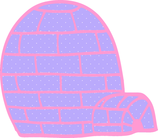 parlak neon renginde karalama buzu iglosu