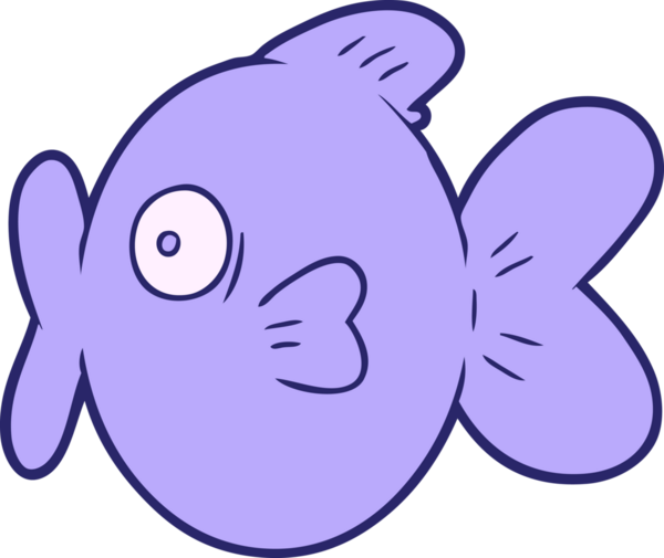 parlak neon renkli çizgi film balığı