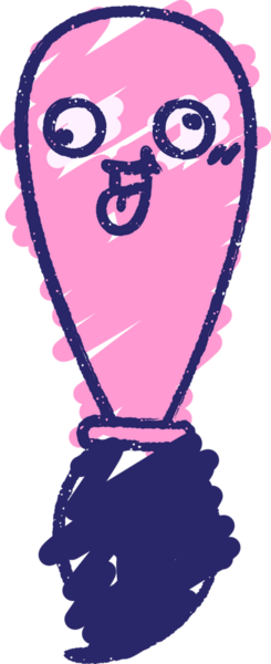 Boya Fırçası Tebeşiri Parlak neon rengi çiziyor