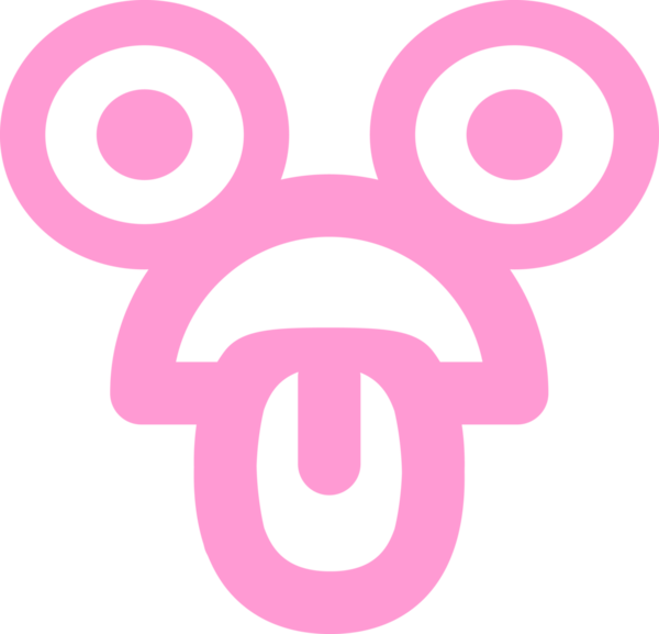 parlak neon renkli bitkin bakan yüz simgesi