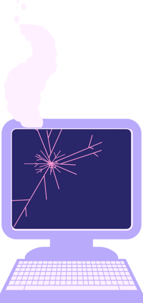 Parlak neon renkli bilgisayar grafik çizimi simgesi