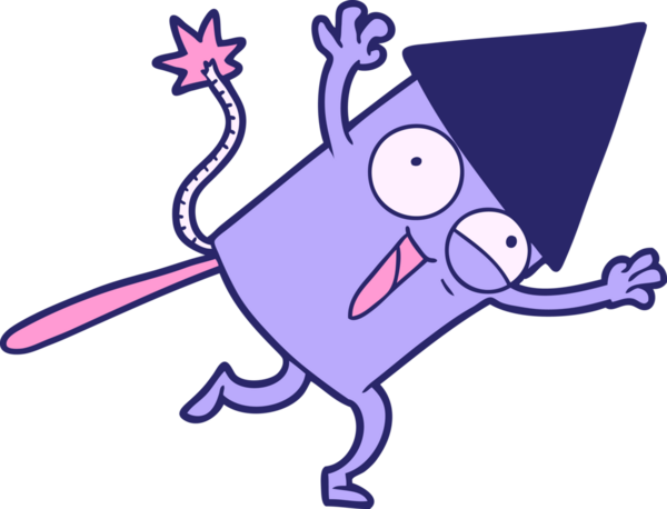 parlak neon renkli havai fişek roketi