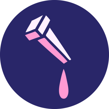 Parlak neon renkli demir çivinin ikonik dövme şekli