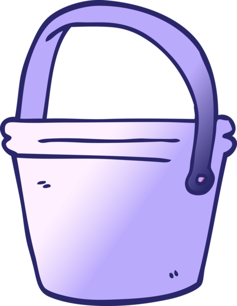 çizgi film karalama kovası parlak neon rengi