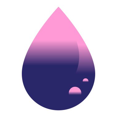 kan damlası grafik vektör resimleme simgesi parlak neon renkleri