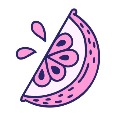 Parlak neon renkli geleneksel limon dilimli dövme