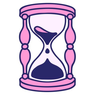 geleneksel stil bir dövme bir saat cam parlak neon renkleri