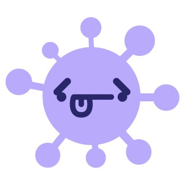 Parlak neon renklerde yenilmiş virüs