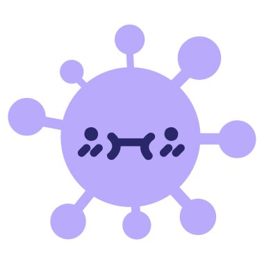 parlak neon renklerde utanmış virüs