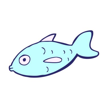 parlak neon renkli çizgi film balıkları