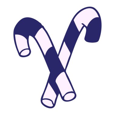 parlak neon renkli şeker kamışları