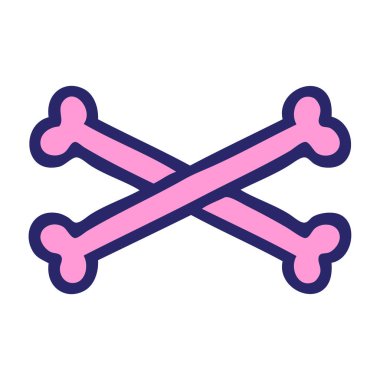 Parlak neon renkli çapraz kemiklerin ikonik dövme biçimi